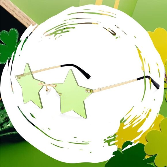 Rimless Star Shape Sunglasses Unisex Trendy UV400 Polycarbonate main image 6